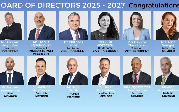 Tototheo Global is proud to announce that our Co-CEO, Despina Panayiotou Theodosiou, has been elected Vice President of the Cyprus Shipping Chamber.