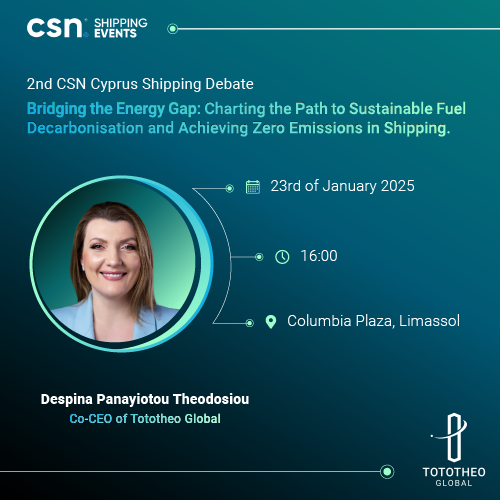 2nd CSN CYPRUS SHIPPING DEBATE- BRIDGING THE ENERGY GAP: CHARTING THE PATH TO SUSTAINABLE FUEL DECARBONISATION AND ACHIEVING ZERO EMISSIONS IN SHIPPING